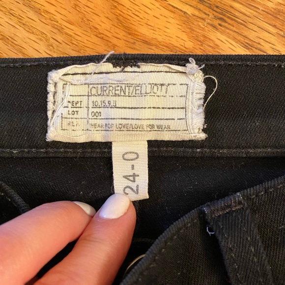 Current/Elliott High Waist Stiletto Jean in Black - Picture 6 of 8